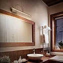 Ideal Lux Luminaire de miroir BOW AP66 pivotant, avec interrupteur IP20, laiton antique 