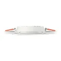 LED recessed area light GROOVE SQUARE, IP20, 11.8cm, 10W 3000K 890lm 110°, white