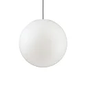 Luminaire suspendu d'extérieur SOLE Ø 50CM en forme de boule E27 IP44, blanc opale gradable