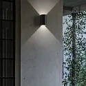 Ideal Lux Luminaire mural d’extérieur APOLLO haut bas IP44, noir mat