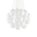 Luminaire à suspension MAPA PLUS à 2 flammes E14 IP20, acier, blanche