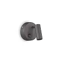 Luminaire mural PAGE ROUND pivotant, avec interrupteur IP20, noir  