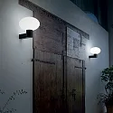 Ideal Lux Outdoor wall luminaire CLIO, IP44, E27, without cover, aluminium, black
