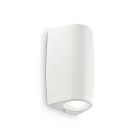 Outdoor wall luminaire KEOPE AP2, Up/Down, IP55, incl. 2x GU10 3.5W 4000K, resin / acrylic, white