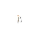 Ideal Lux Floor luminaire DRIFTWOOD, 1 flame, Rand with fabric shade, E27, metal / natural wood