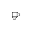 Ideal Lux Luminaire mural d’extérieur RUBIK-AP1 à 1 flamme IP44, anthrazit, revêtement en poudre