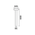 Lampadaire d’extérieur TESLA BIG G9 IP44