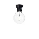 Wall / Ceiling luminaire WINERY, E27 max. 60W, straight, ceramics, black