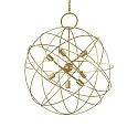 Luminaire à suspension KONSE 7 flammes E27 IP20, or, satiné