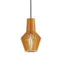 Luminaire à suspension CITRUS-1 inclinable E27 IP20, bois, noir 