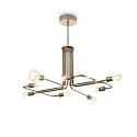 Luminaire à suspension TRIUMPH 8 flammes E27 IP20, laiton antique