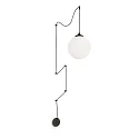 Luminaire à suspension BOA à 1 flamme E27 IP20, noir mat