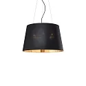 Luminaire à suspension NORDIK-SP4 E27 IP20, or, noir mat