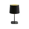 Lampe de table NORDIK E27 IP20, or, noir mat