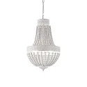 Lustre MONET 6 flammes E14 IP20, blanche