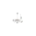 Ideal Lux Luminaire à suspension PASHA 14 flammes E14 IP20, chrome