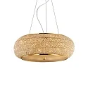 pendant luminaire PASHA 14 flames E14 IP20, gold