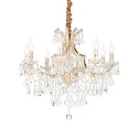 Lustre NAPOLEON 8 flammes E14 IP20, or