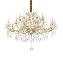 Lustre NAPOLEON 8 flammes E14 IP20, or