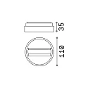 Plafonnier triphasé QUICK | SMILE | FOX ON-OFF rond, on/off