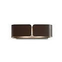 Luminaire mural CLIP SMALL à 2 flammes E27 IP20, corten