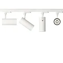 Ideal Lux Projecteur triphasé SMILE CRi >80 pour VDU, réglable IP20, blanche 
