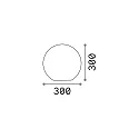 Ideal Lux Outdoor floor luminaire SOLE SMALL, IP44, Ø 30cm, E27, plastic