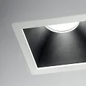 Ideal Lux Plafonnier encastré GAME TRIM SQUARE 84MM angulaire, rigide, UGR < 19, on/off IP40/IP20, noir, blanche 