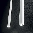 LED pendant luminaire ULTRATHIN SQUARE, lenght 40cm / 3 x 3cm, 11.5W 3000K 1000lm, matt black