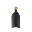 Luminaire à suspension TRIADE-1 E27 IP20, or, noir mat, blanche, revêtement en poudre