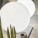 Ideal Lux Outdoor ball luminaire DORIS, IP44, E27 max. 60W, plastic in granite look, Ø 58cm