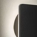Ideal Lux Luminaire mural COVER SQUARE indirect IP20, opale, noir , revêtement en poudre