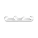 Applique et plafonnier OBY 4 flammes IP20, blanche