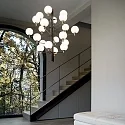 Ideal Lux Luminaire à suspension COPERNICO 20 flammes G9 IP20, laiton, noir mat