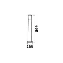 Ideal Lux Lampadaire d’extérieur AMELIA E27 IP55, noir 