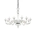 Lustre BRIGITTA 12 flammes E14 IP20, transparent