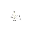 Ideal Lux Luminaire à suspension EQUINOXE 12 flammes G4 IP20, laiton antique