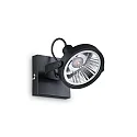 Applique et plafonnier GLIM à 1 flamme GU10 IP20, noir , revêtement en poudre