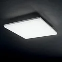 Ideal Lux Luminaire mural d’extérieur MIB SQUARE IP65, opale, blanche, revêtement en poudre