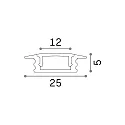 Ideal Lux Profil d'installation SLOT RECESSED TRIM, blanche