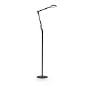 Lampadaire FUTURA avec bras articulé IP20, noir 