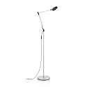 Lampadaire FUTURA avec bras articulé IP20, aluminium