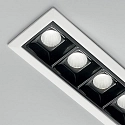 Ideal Lux Downlight encastrable LIKA FI TRIM D14 5 flammes, on/off, avec bordures, UGR < 16 IP20, blanc mat 