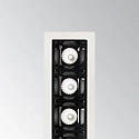 Ideal Lux Downlight encastrable LIKA FI TRIM D14 5 flammes, on/off, avec bordures, UGR < 16 IP20, blanc mat 