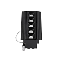 Ideal Lux Downlight encastrable LIKA FI TRIMLESS D14 5 flammes, affleurant, on/off, UGR < 16 IP20, scintillant, noir 