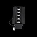 Ideal Lux Downlight encastrable LIKA FI TRIMLESS D14 5 flammes, affleurant, on/off, UGR < 16 IP20, scintillant, noir 