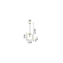 Luminaire à suspension ABC E27 IP20