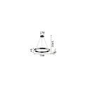 Luminaire à suspension ORACLE ROUND D70 grand, rond, commutable IP20, blanche 