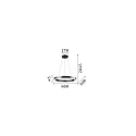 Luminaire à suspension ORACLE ROUND D60 rond, médium, commutable IP20, blanche 