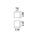 Ideal Lux Plafonnier extérieur LUNA SMALL G9 IP44, blanc opale
